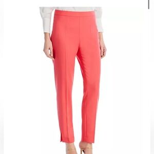 Boss Tiluna Slim Fit Wool Blend Trouser in Pink Coral Size 0